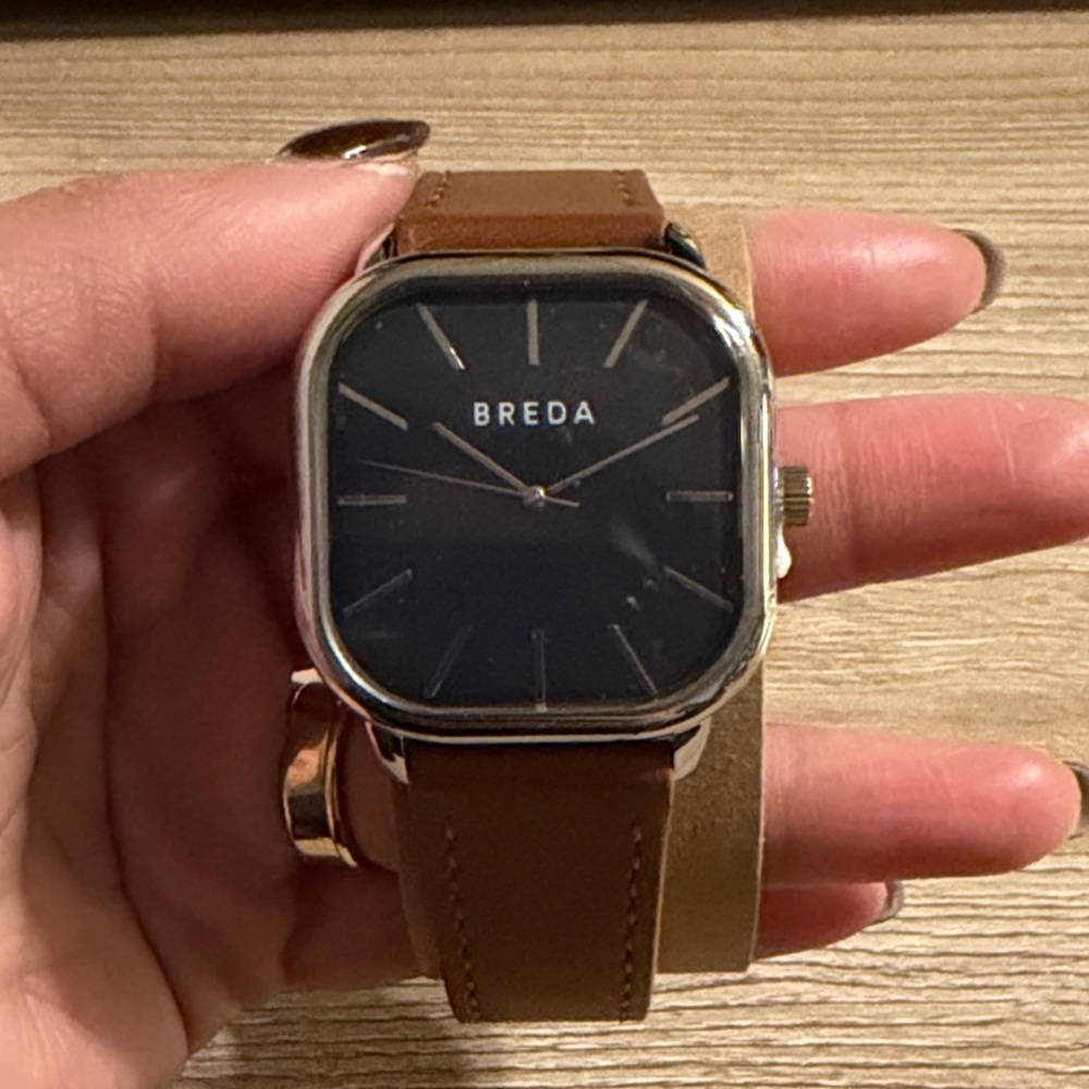Men Breda Visser Genuine Leather Watch
